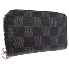 Louis Vuitton-Louis Vuitton Damier Graphite Zippy Coin Purse-Damier ebene