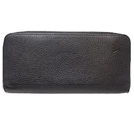 Louis Vuitton-Louis Vuitton Zippy Wallet in Black Taurillon Leather-Black