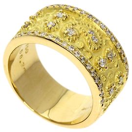 Céline Celine 18K Gelbgold Diamant-Ehering Andere