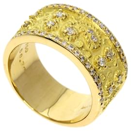 Céline-Celine 18K Yellow Gold Diamond Anniversary Ring-Other