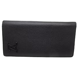 Louis Vuitton-Louis Vuitton Portefeuil Brazza NM Long Wallet-Black
