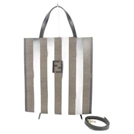 Fendi-Sac à épaule Fendi Pequin kaki-Kaki