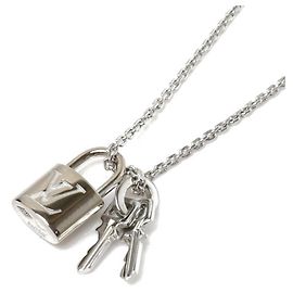 Collar con colgante Lockit en oro blanco K18WG Louis Vuitton Otro