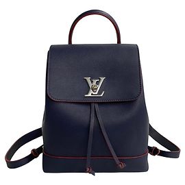 Lock Me Rucksack von Louis Vuitton Rot Marineblau