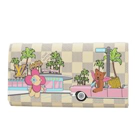 Louis Vuitton-Louis Vuitton Damier Azur Vivienne Holiday Long Wallet-Other