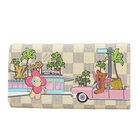 Cartera larga Louis Vuitton Damier Azur Vivienne Holiday Otro