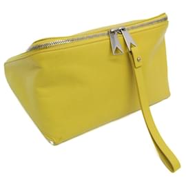 Bottega Veneta-Pochette en cuir jaune Bottega Veneta-Jaune