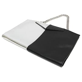 Fendi-Fendi Chain Women's Leather Tote Bag-Black,Silvery
