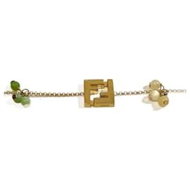 Fendi-Fendi Light Green and White Charm Bracelet-White,Light green