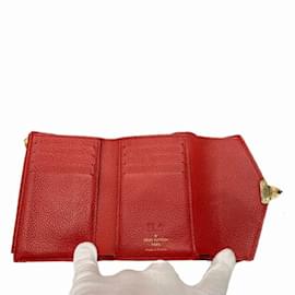 Louis Vuitton-Louis Vuitton Monogram Portefeuille Pallas Compact Trifold Wallet-Brown,Fuschia,Monogram