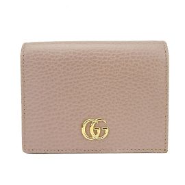Gucci Beige Leather Bifold Wallet Beige