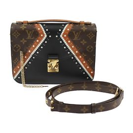 Sac à main Pochette Metis MM Louis Vuitton Marron Noir