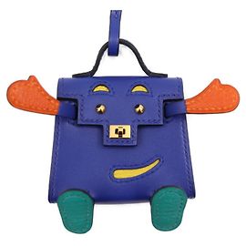 Hermès Charm per borsa Hermes Kelly Dole Rosso Blu