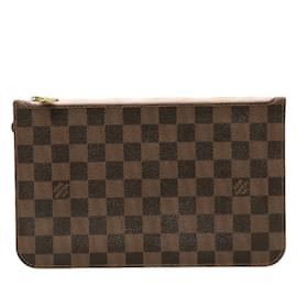 Louis Vuitton-Pochete Louis Vuitton Damier Neverfull MM-Marrom