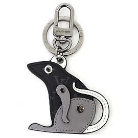 Chaveiro LV Rat Portocle Louis Vuitton Marrom Preto Branco