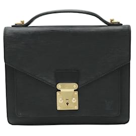 Louis Vuitton-Louis Vuitton Epi Monceau Second Bag-Black