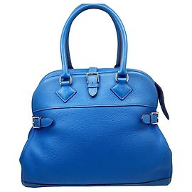 Hermès HERMES Atlas 35 Blue Handbag Blue