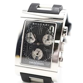 Bulgari-Bvlgari RTC49S L8201 Retangolo Chrono QZ Quartz Watch-Black