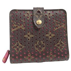 Louis Vuitton Fuchsia Monogram Perforated Bi-Fold Wallet Fuschia