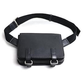 Loewe-Loewe Military Bum Bag Body Black-Black
