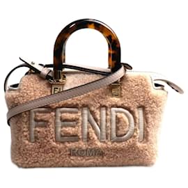 Fendi-Fendi By the Way Mini Sac à Bandoulière 2Way-Rose,Beige