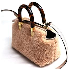Fendi-Fendi By the Way Mini Sac à Bandoulière 2Way-Rose,Beige