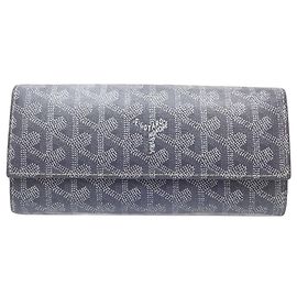 Goyard Varenne Long Wallet in Gray Brown