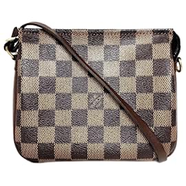 Louis Vuitton-Pochette de maquillage Louis Vuitton Damier Truth-Marron,Damier ebène