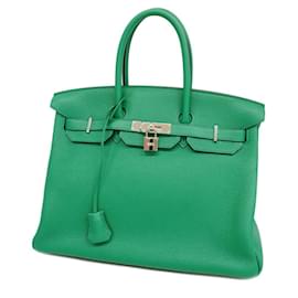 Hermès-Hermes Birkin Verso 35 Handbag-Dark green