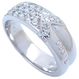 Céline-Celine Diamond Band Ring in Platinum-Other