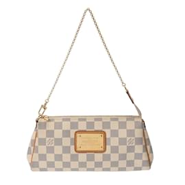 Louis Vuitton-Louis Vuitton Eva White Damier Azur Shoulder Bag-White