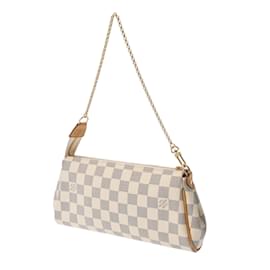 Louis Vuitton-Louis Vuitton Eva White Damier Azur Shoulder Bag-White