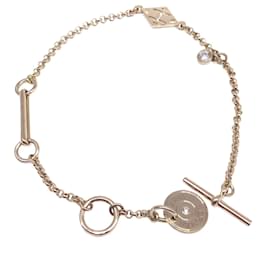 Hermès-Hermes Gunbird K18PG Pink Gold Charm Bracelet-Golden