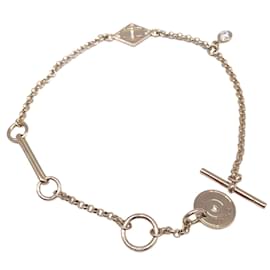 Hermès-Hermes Gunbird K18PG Pink Gold Charm Bracelet-Golden