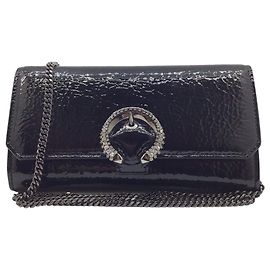 Portafoglio a catena Madeline di Jimmy Choo Nero