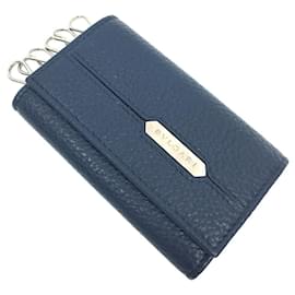 Bulgari-Bvlgari Serpenti Scaglieman Keycase-Navy blue