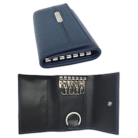 Bulgari-Bvlgari Serpenti Scaglieman Keycase-Navy blue