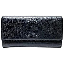Gucci Soho Langgeldbörse Schwarz