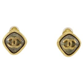 Boucles d'oreilles clips en plaqué or Chanel Doré