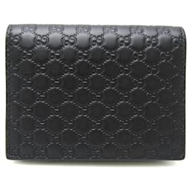 Gucci-Gucci MicroGuccissima Leather Card Case-Black