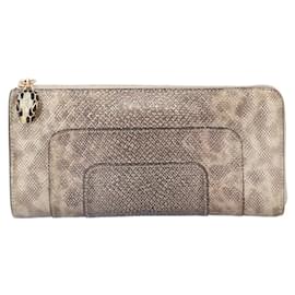 Bulgari-Bvlgari Serpenti Forever Long Wallet-Golden
