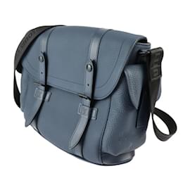 Louis Vuitton-Louis Vuitton Christopher Messenger Shoulder Bag-Black,Navy blue