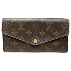 Louis Vuitton-Louis Vuitton Monogram Portefeuille Sarah M62234 Wallet-Fuschia