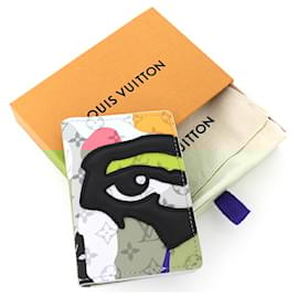 Louis Vuitton-Louis Vuitton LV Portrait Organizer de Poche Card Case-Black,White,Multiple colors