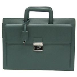 Pasta de couro masculina Dolce & Gabbana Verde escuro