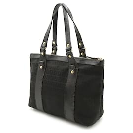 Fendi-Fendi Zucchino Tote Bag-Black
