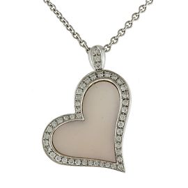 Collar de diamante en forma de corazón Piaget Limelight Blanco