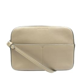 Autre Marque-Sac à épaule en cuir rose beige J&M Davidson-Beige