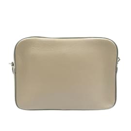 Autre Marque-J&M Davidson Leather Pink Beige Shoulder Bag-Beige