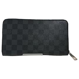 Louis Vuitton-Louis Vuitton Damier Graphite Long Wallet-Black